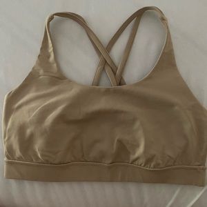 Tan Lululemon Energy Bra